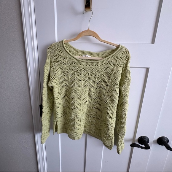 Sweaters - Maurices Open Knit Chevron Pullover Sweater, ladies medium